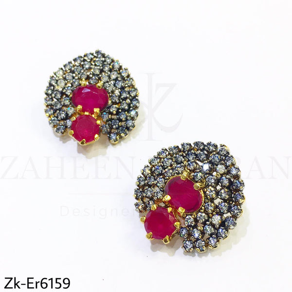 Ruby Zirconian studs