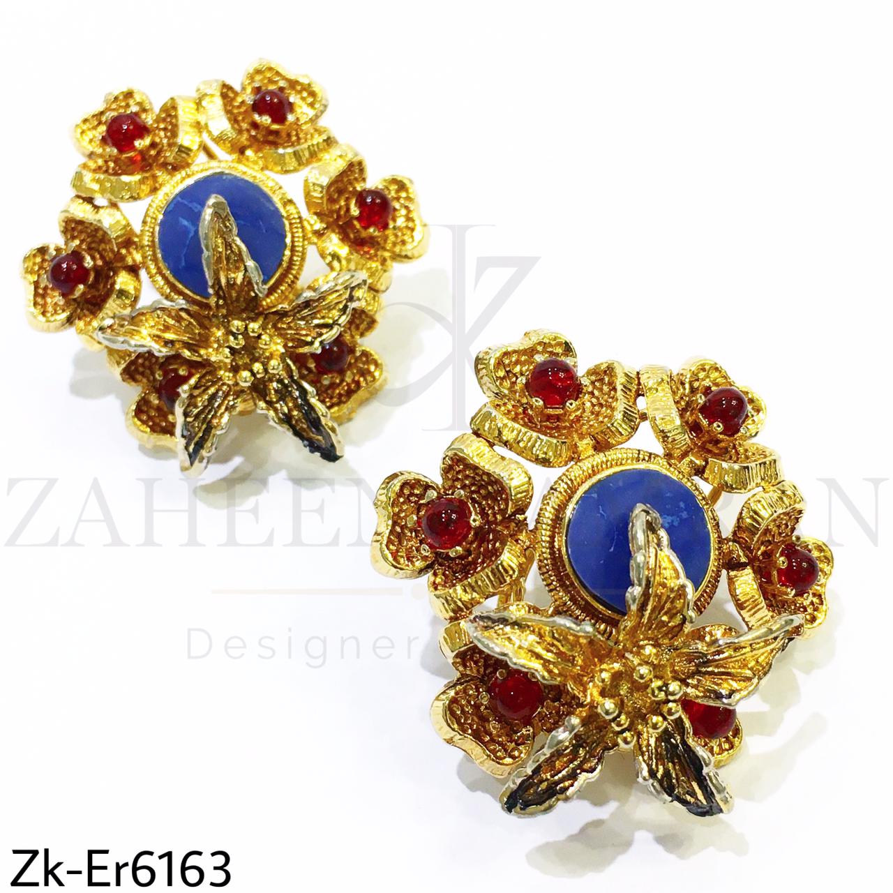 Star floral earrings