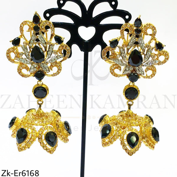 Champagne jhumki earrings