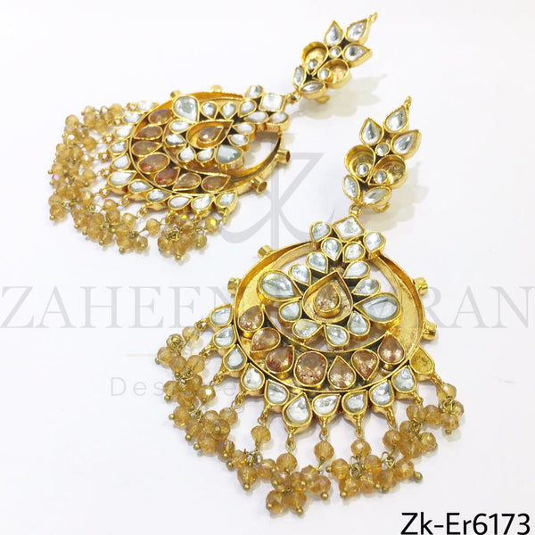 Solid kundan earrings