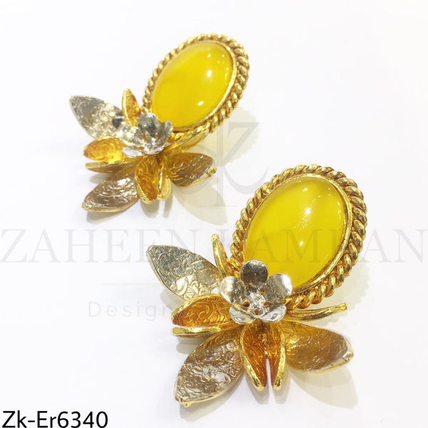 Yellow earrings