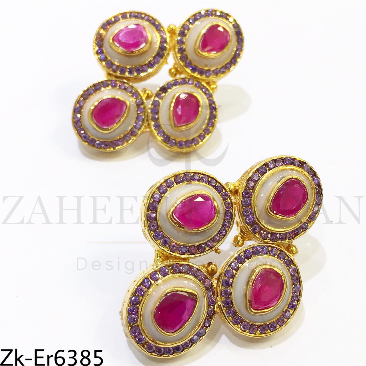 2 toned earrings