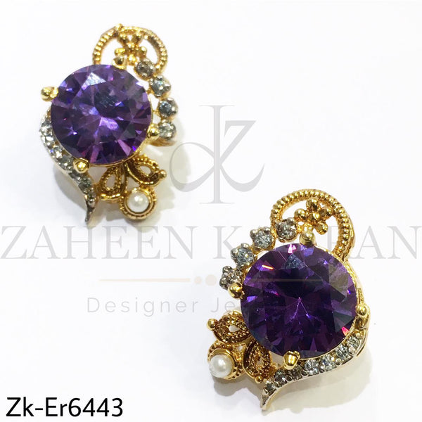 Amethyst studs