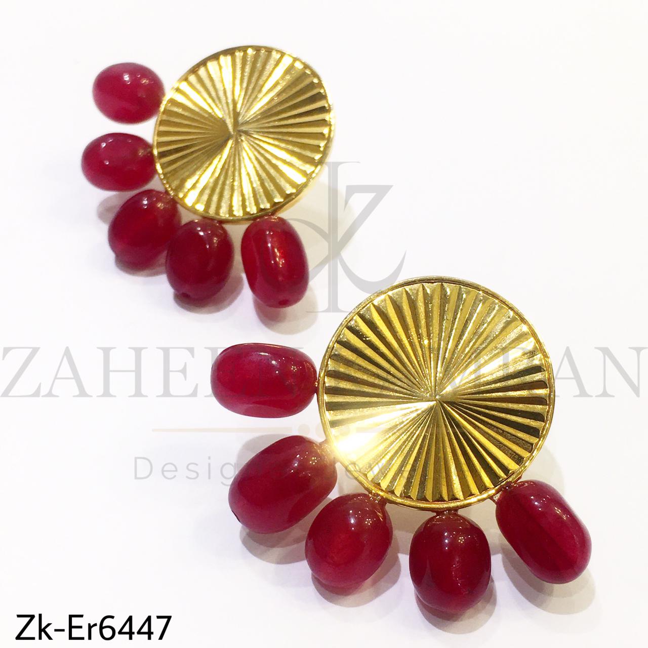 Ruby Gold Studs