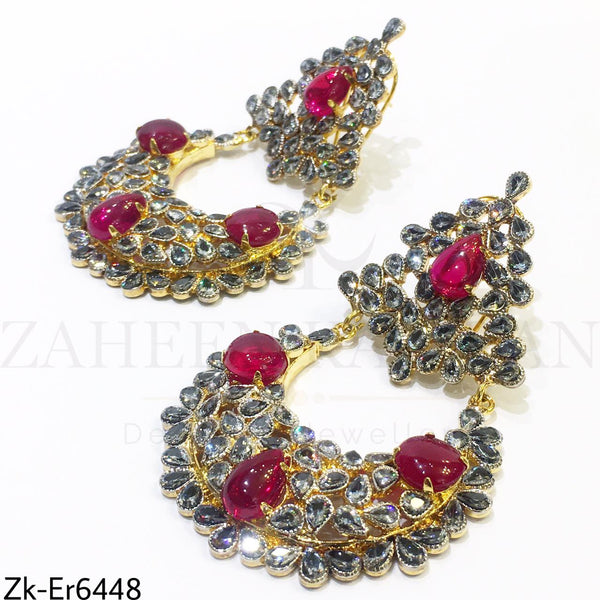 Ruby smoked earrings