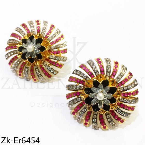 Round Floral earrings