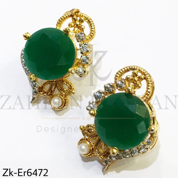 Emerald studs