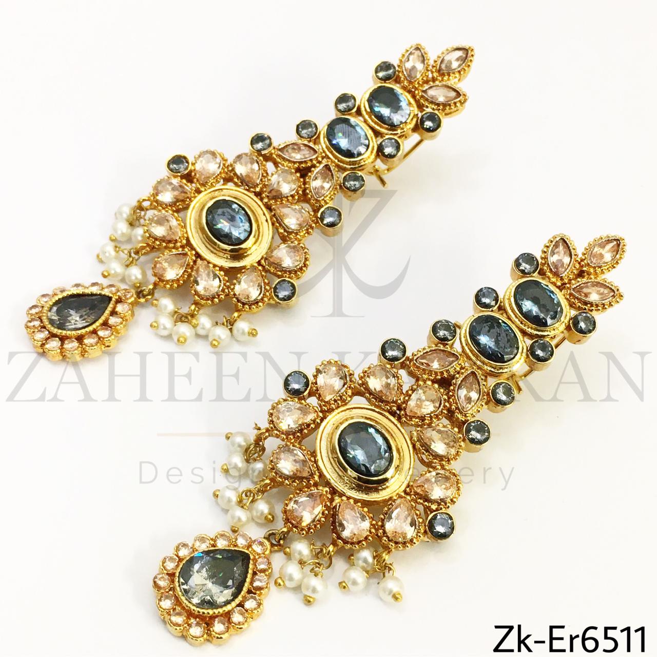 Champagne smoked earrings