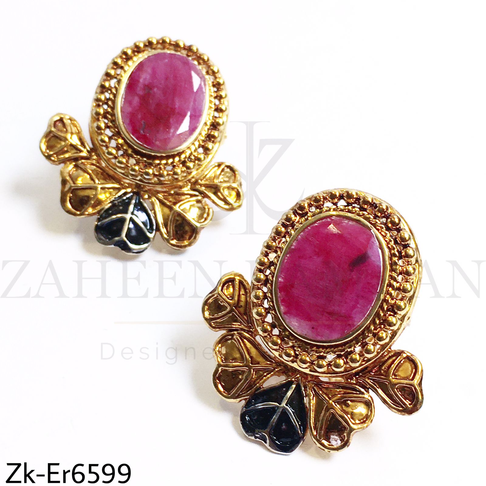 Antique meena studs