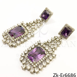 Amethyst Zirconian Earrings