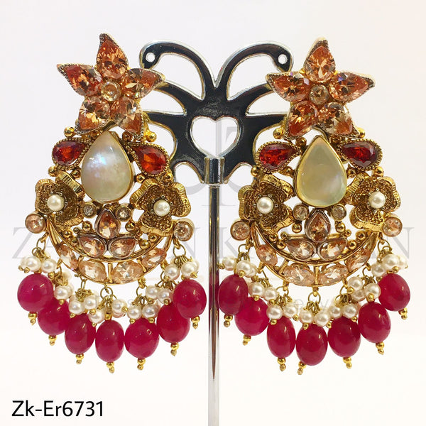 Champagne Golden Earrings