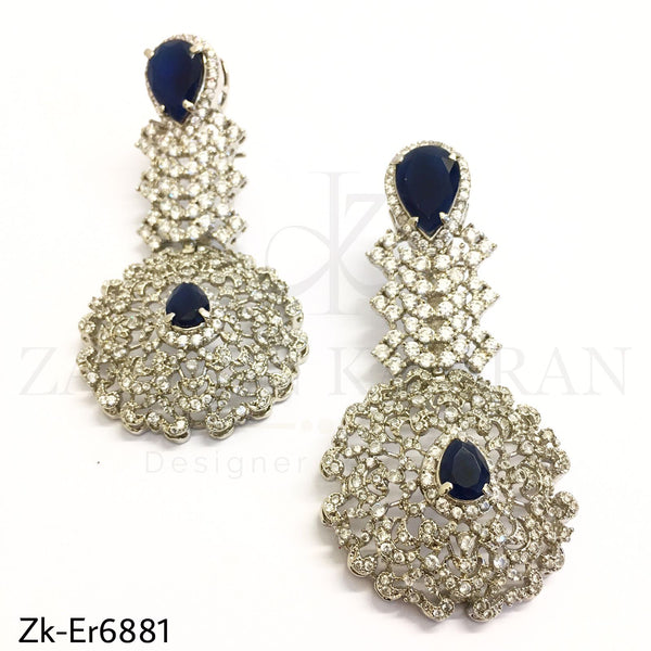 Sliver Sapphire Earrings