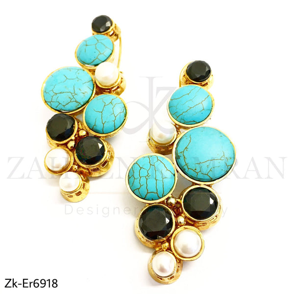 Feroza Agate Earrings