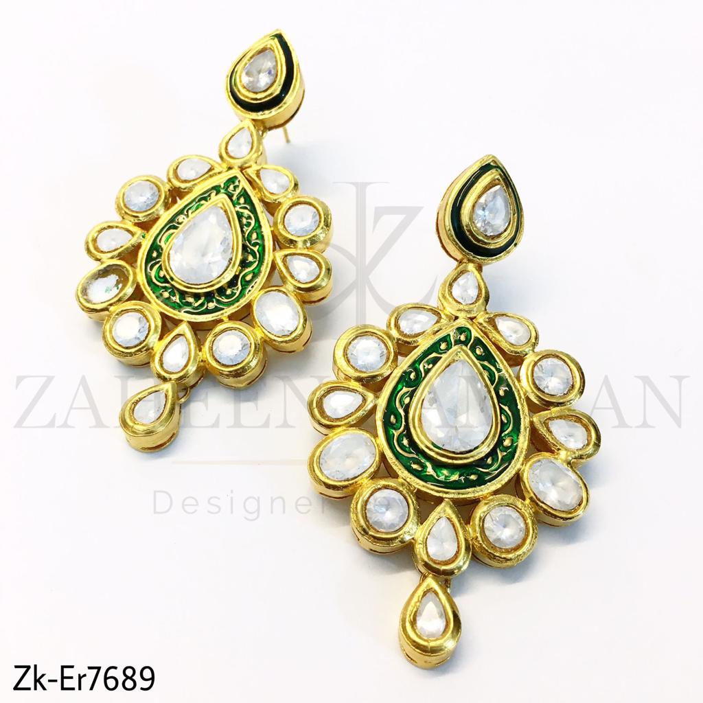 Drop floral earrings