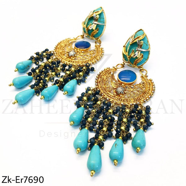 Feroza root earrings