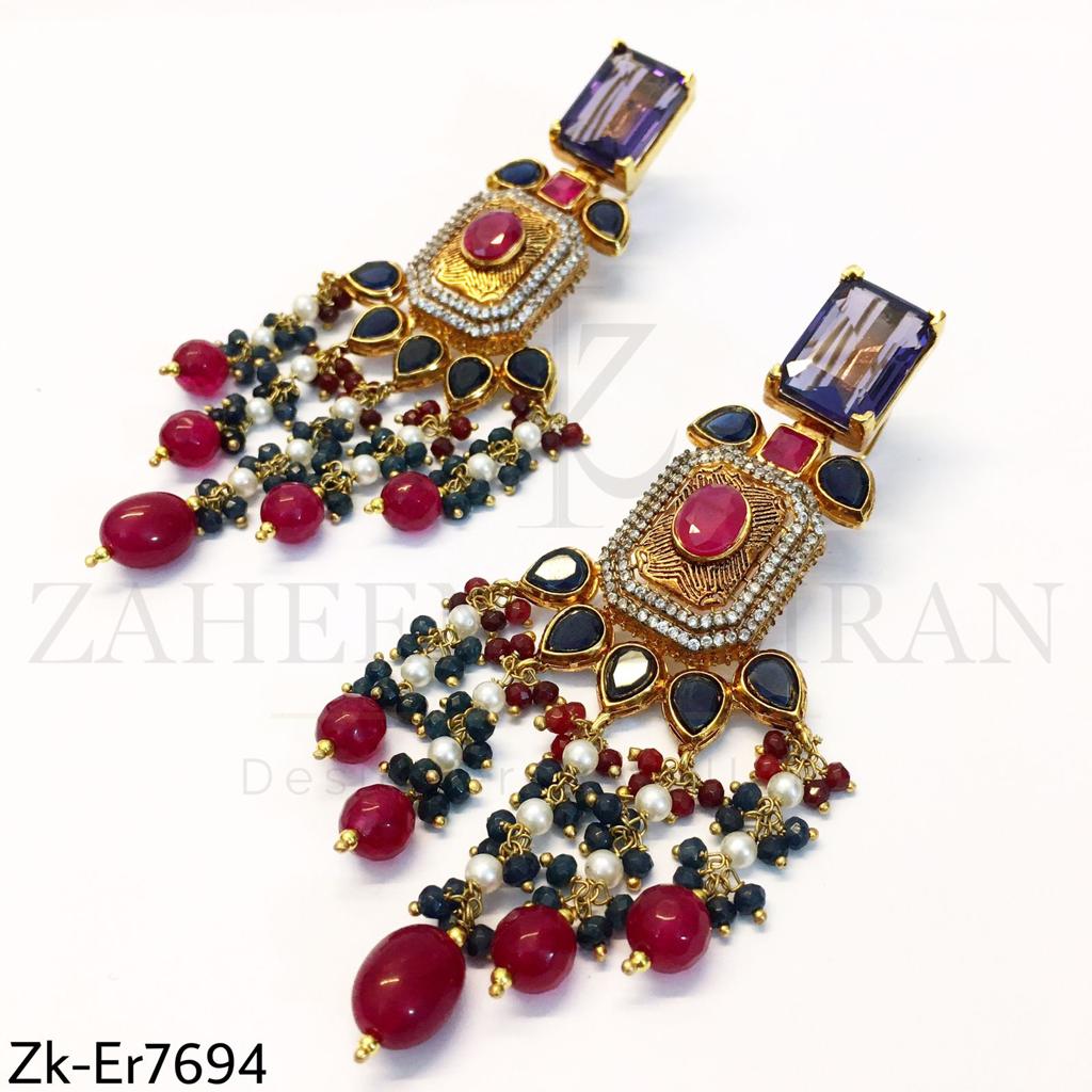 Majestic square earrings