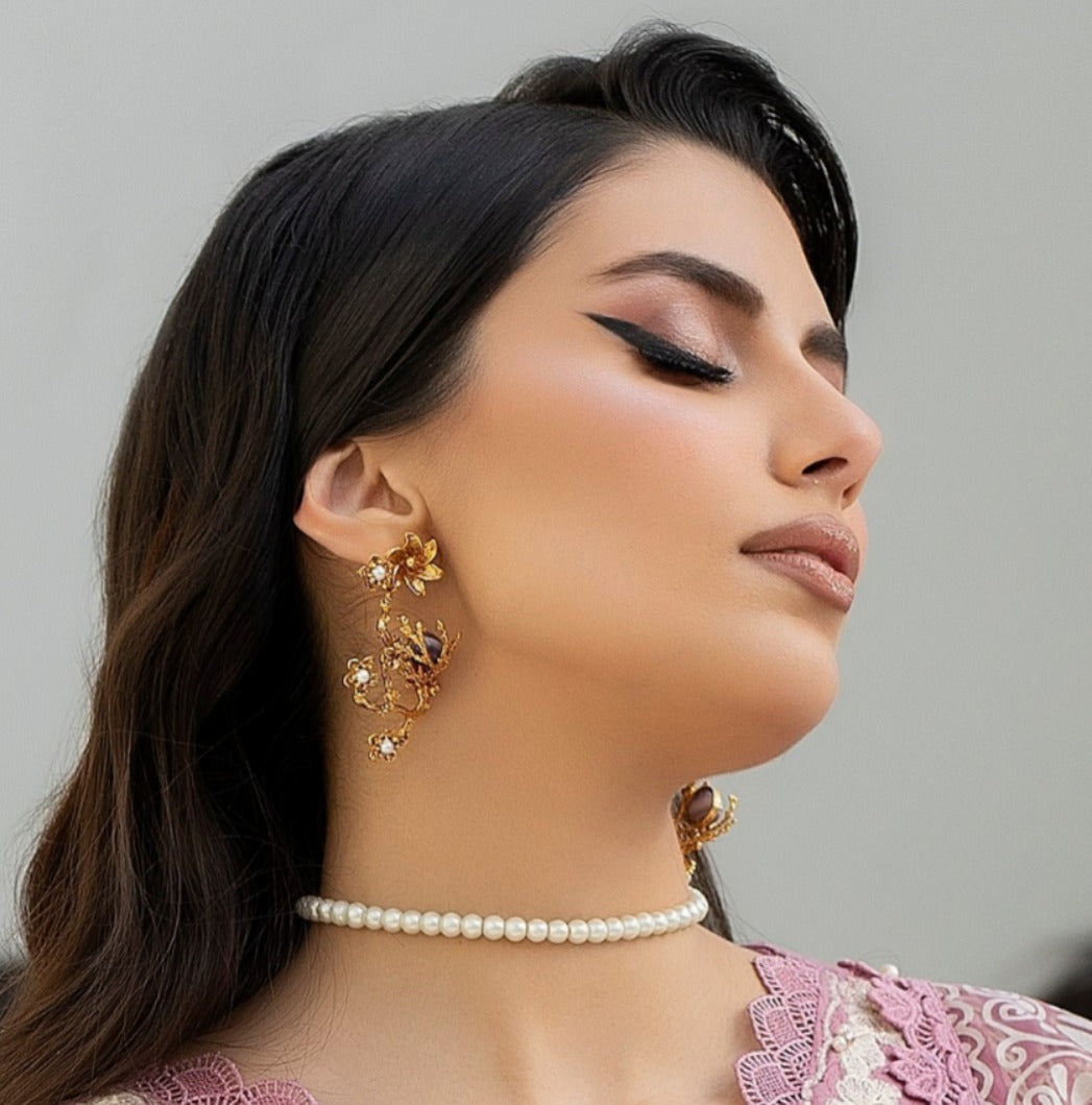 Glam earrings.