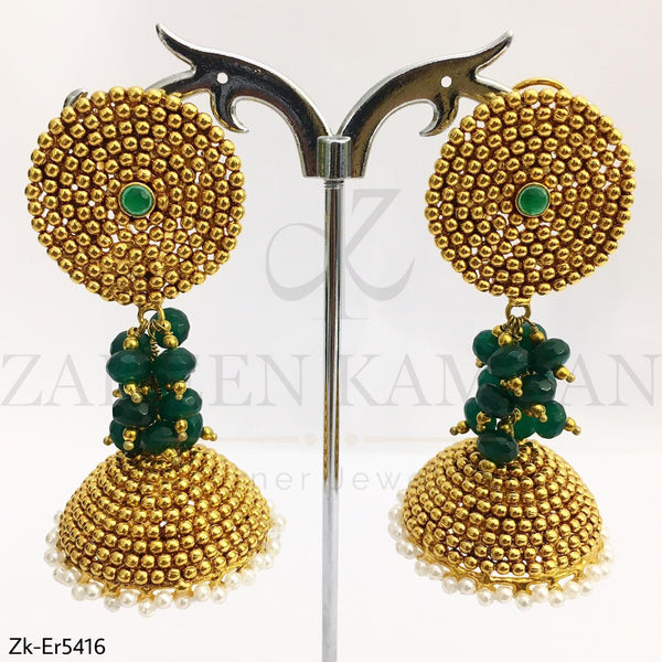 Emerald Gold Jhumki