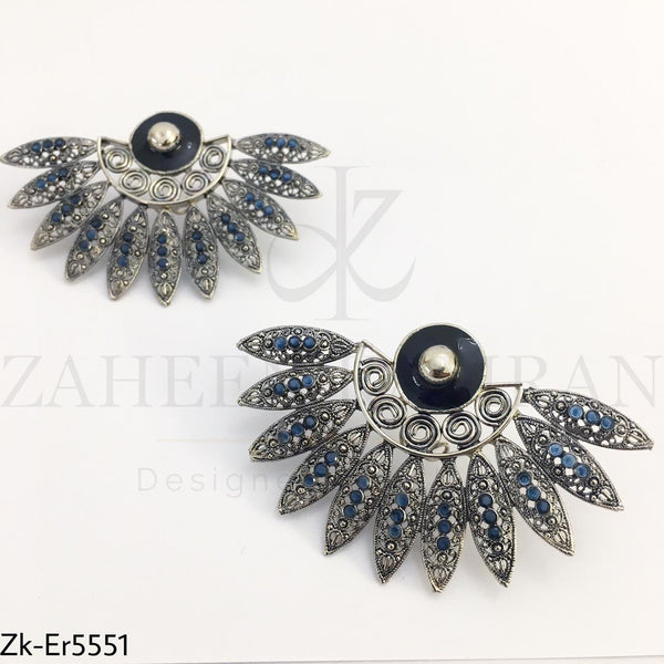 Stylish silver earrings