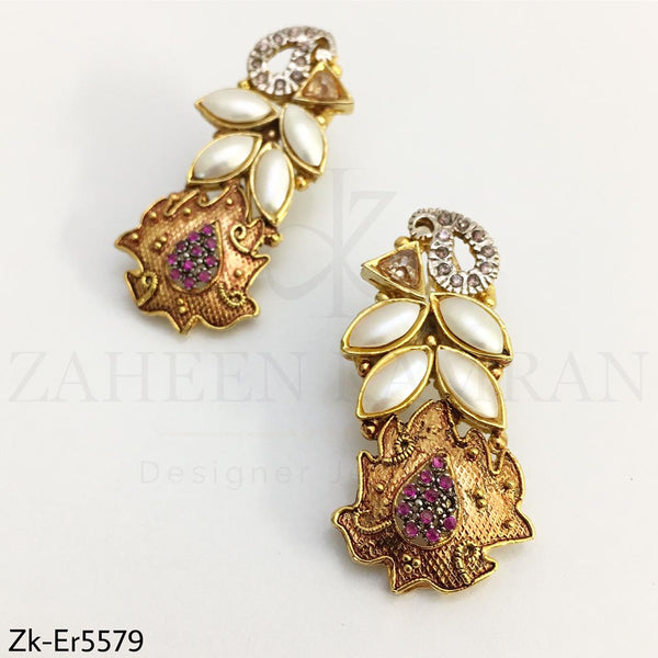 Antique gold earrings