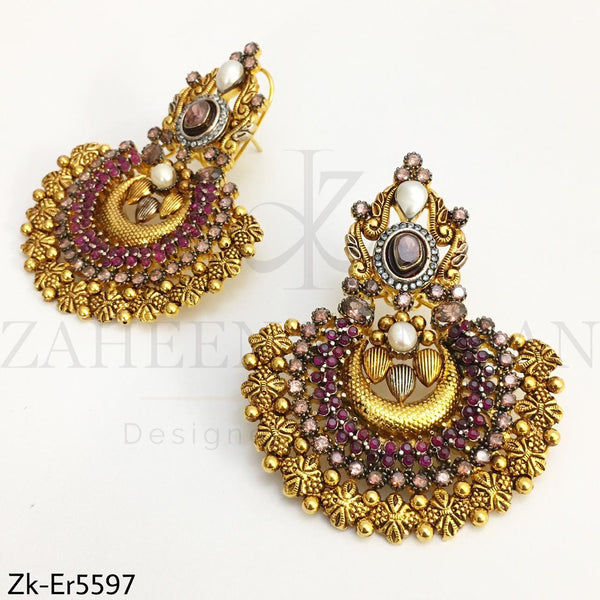 Antique gold earrings