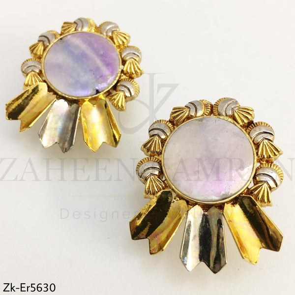 Badge earrings