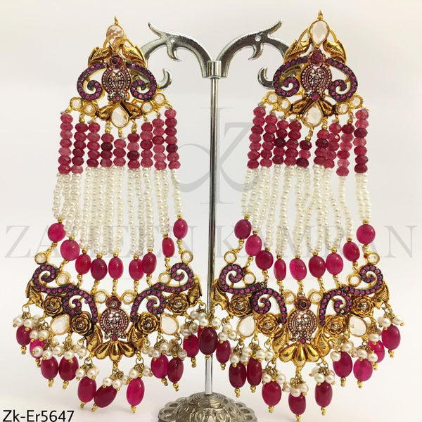 Chunky beaded earrings