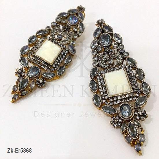 White Stone Stunning Earrings