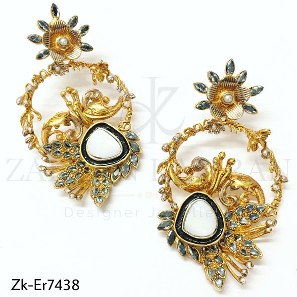 Modern smoky earrings