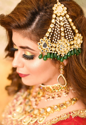 Seesh kundan Jhumar