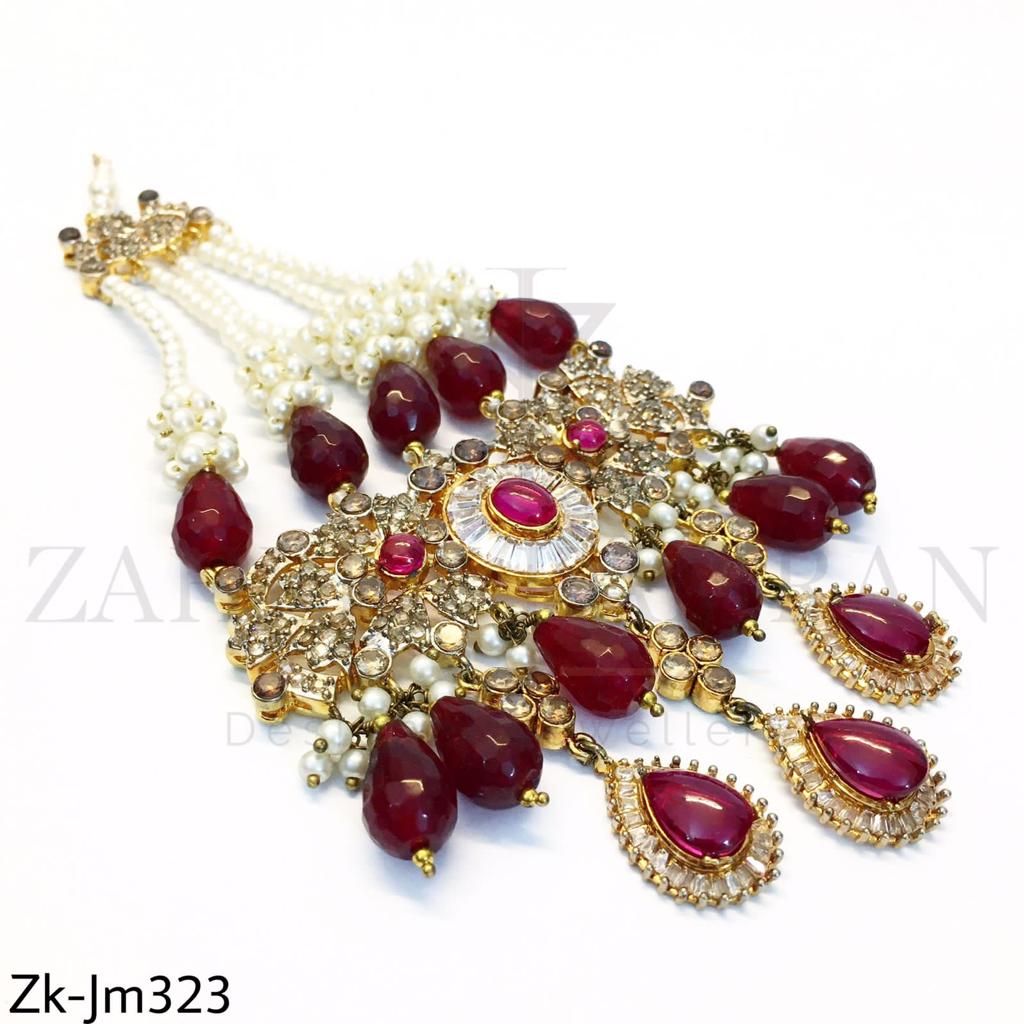 Classic ruby jhummar