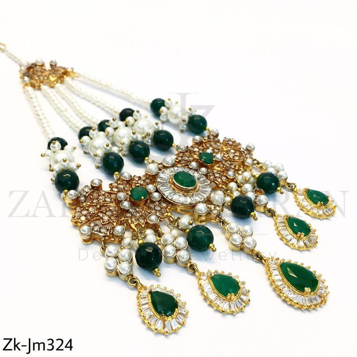 Gorgeous emerald jhummar