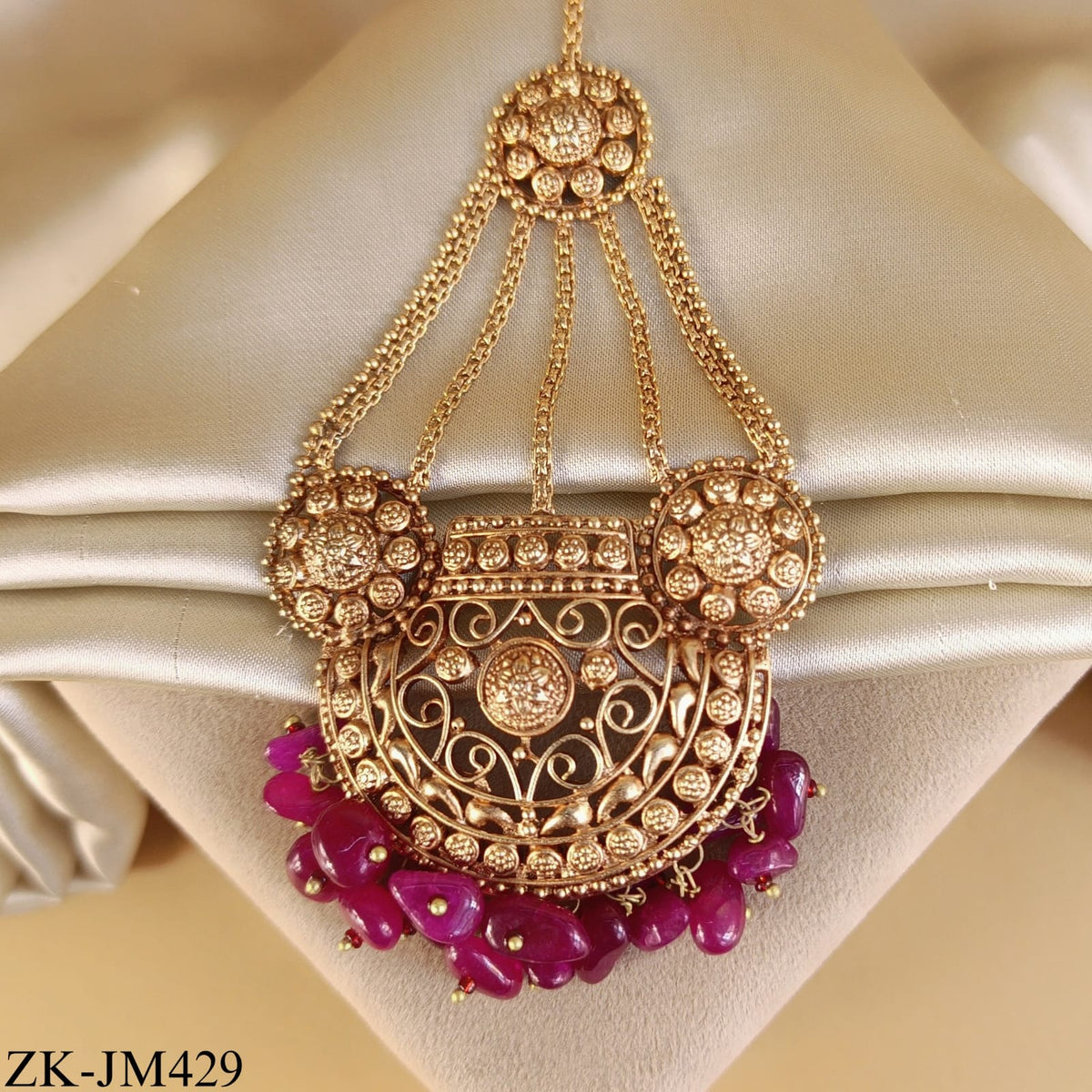 ANTIQUE RUBY JHUMMAR
