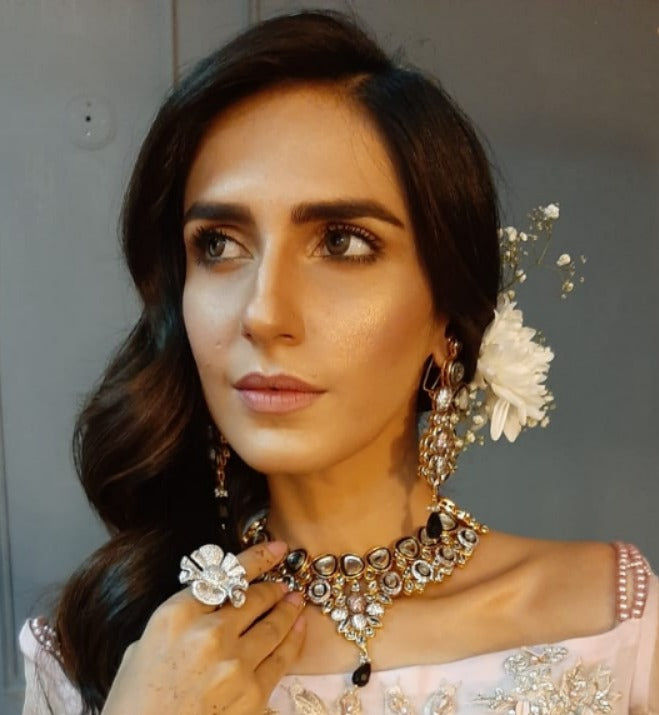 Red Mina Bridal Necklace