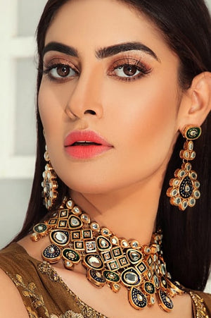 Kundan Meena Jadau Necklace Set