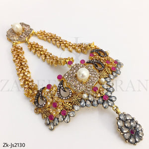 Gold Champagne Ruby Set