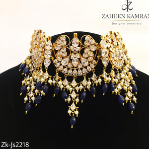 Sapphire Chand Choker Set