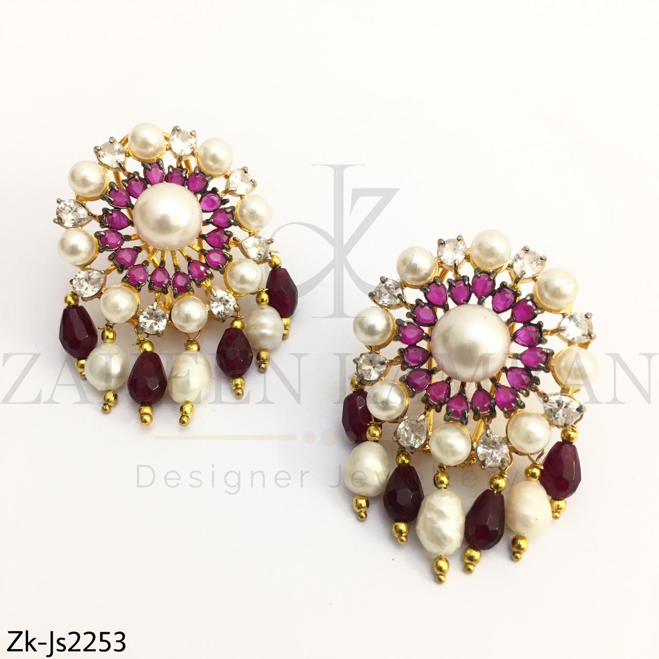 Ruby Pearls Choker Set