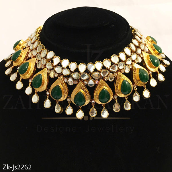 Kundan textured set