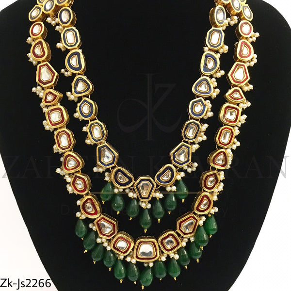 2 layered kundan mala