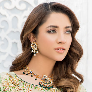Kundan emerald set