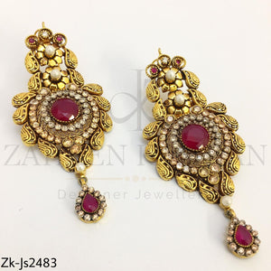 Antique Gold Ruby Set