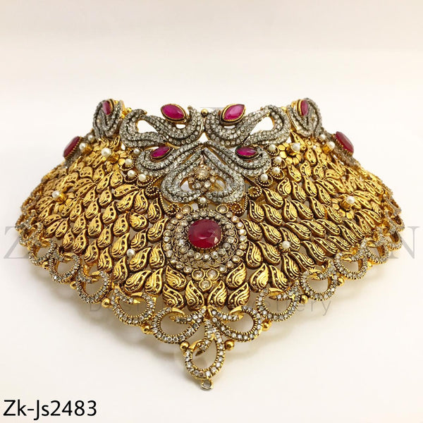 Antique Gold Ruby Set