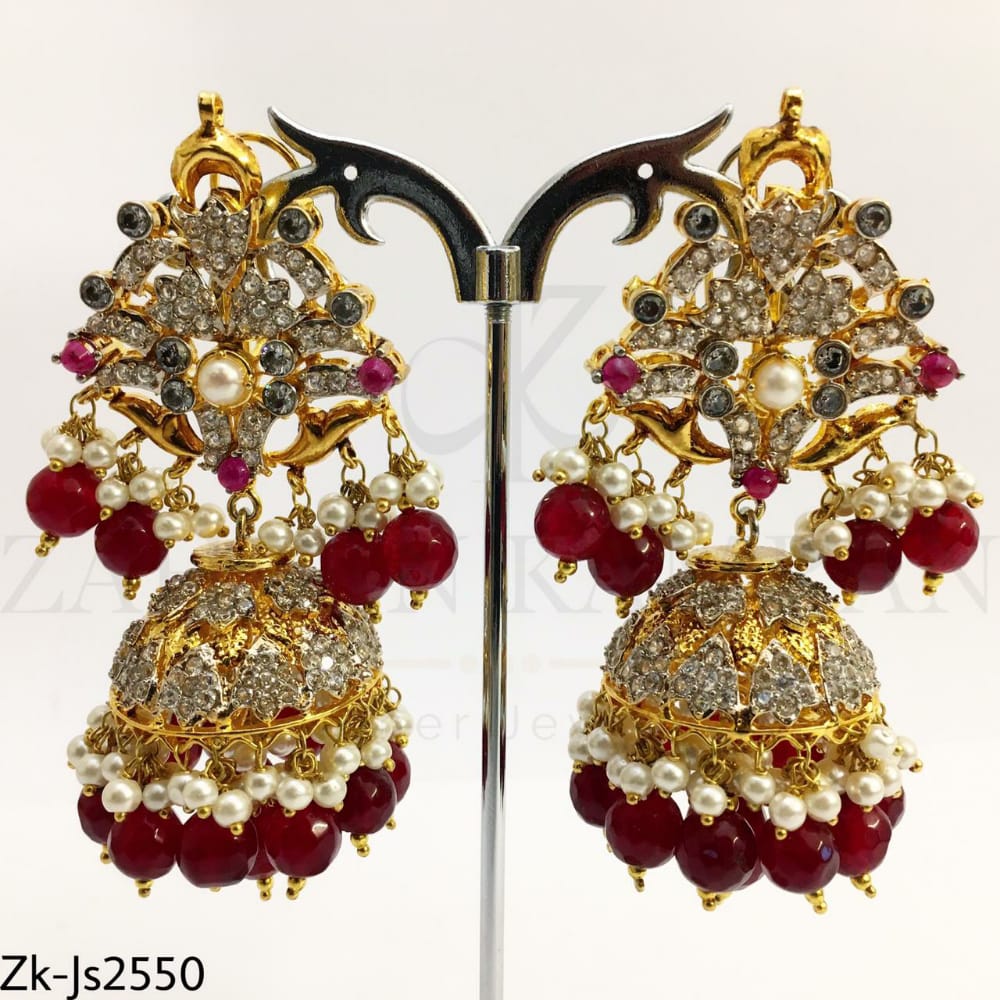 Ruby gold choker set