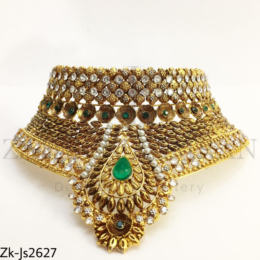 Emerald polki set