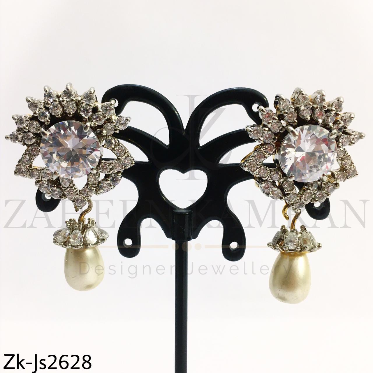 Silver Zirconian choker set