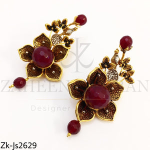 Antique floral choker set