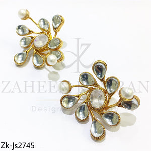 Crystal gold choker set