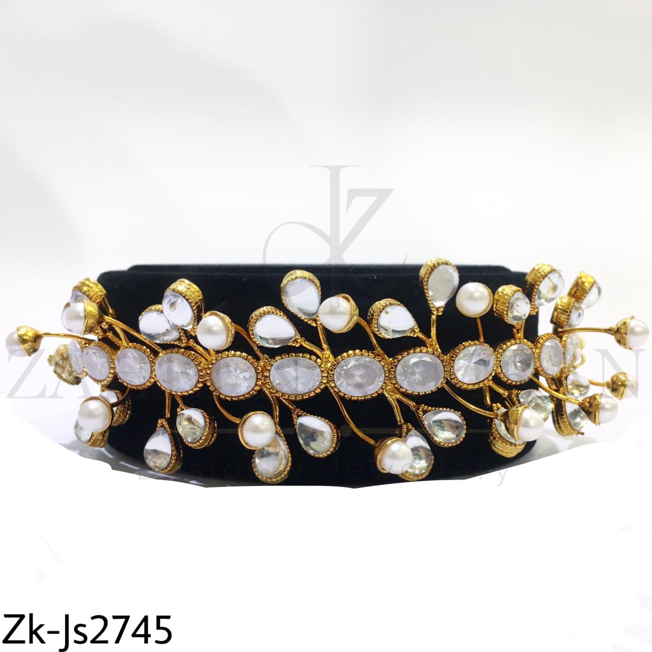 Crystal gold choker set