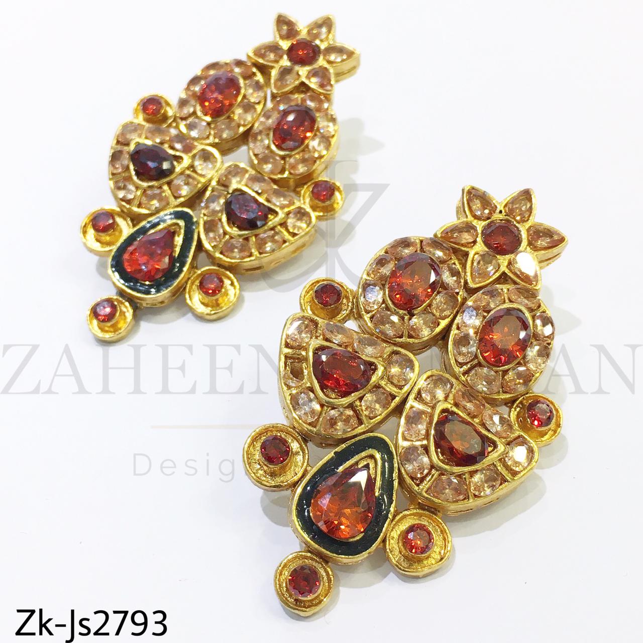 Kundan Orange mala